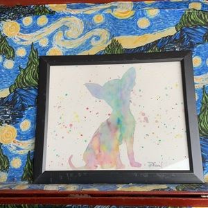 Chihuahua Watercolor Painting